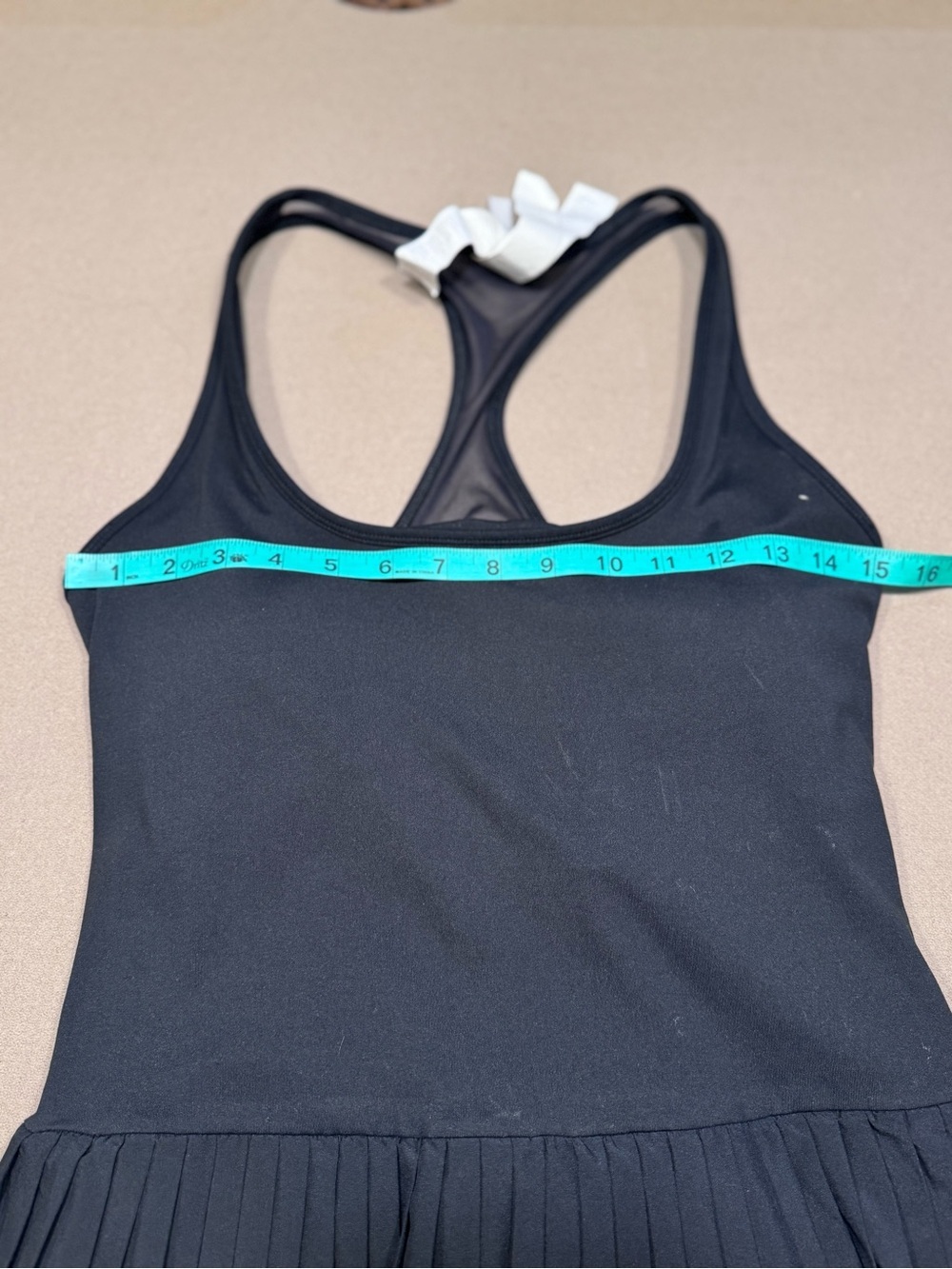 Fabletics Black Hot Shot Pleated Dress Classic Mini - Picture 7 of 8